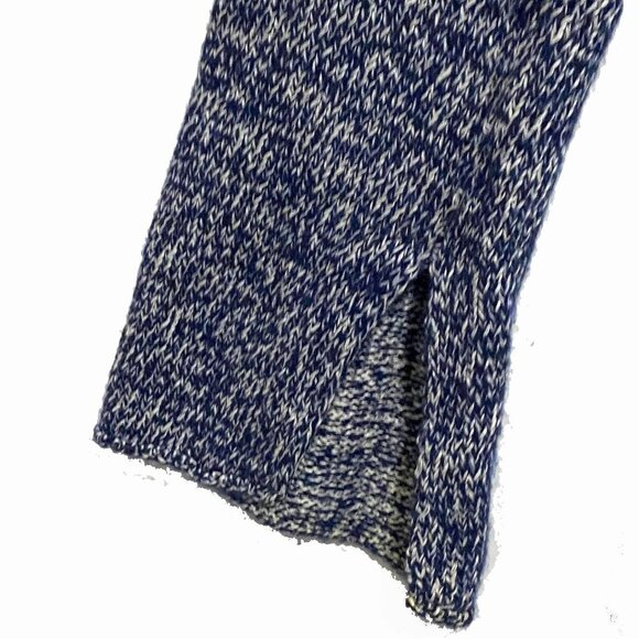 Theory 'Lalora' Linen & Cashmere Blue Marled Pullover Size M - Picture 5 of 8